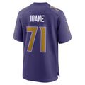 B.Ravens #71 Olaivavega Ioane Purple Tomch Alternate Game Jersey