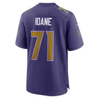 B.Ravens #71 Olaivavega Ioane Purple Tomch Alternate Game Jersey