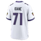 B.Ravens #71 Olaivavega Ioane White Tomch Game Jersey