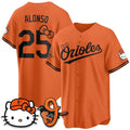 Baltimore Orioles #25 Pete Alonso Orange Tomch Meow KT Vapor Premier Limited Stitched Jersey