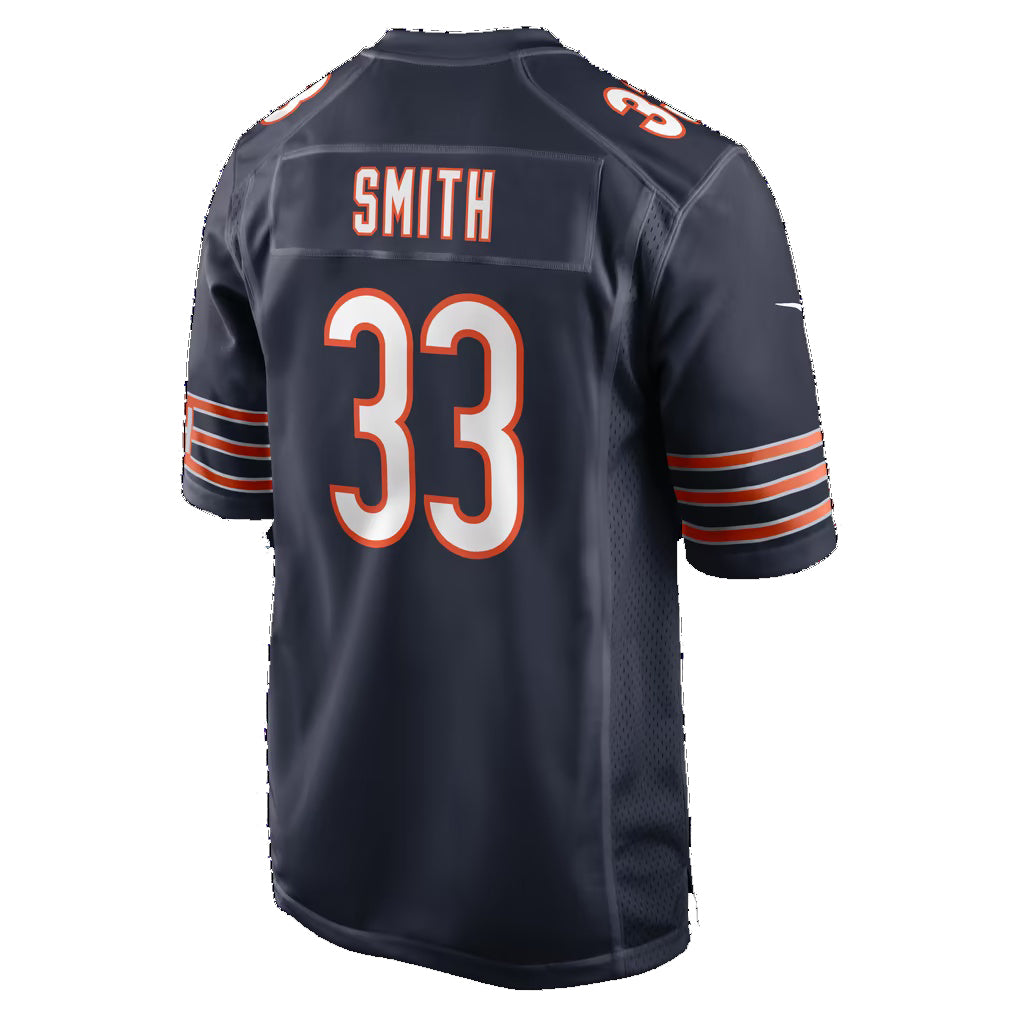 C.Bears #33 Keidron Smith Navy Team Game Football jersey Tomch