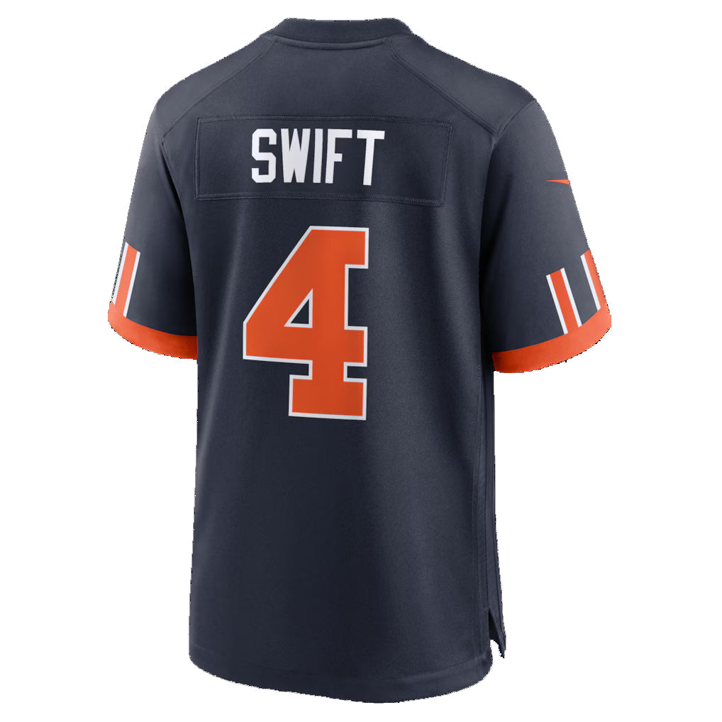C.Bears #4 D'Andre Swift Navy 2026 Rivalries Collection Game Jersey Tomch