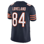 C.Bears #84 Colston Loveland Navy Team Vapor F.U.S.E. Stitched Limited Football jersey Tomch