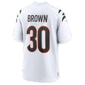 C.Bengals #30 Chase Brown White Game Football jersey Tomch