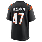 C.Bengals #47 Swayze Bozeman Black Team Game Football jersey Tomch