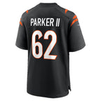C.Bengals #62 Brian Parker II Black Team Game Football jersey Tomch