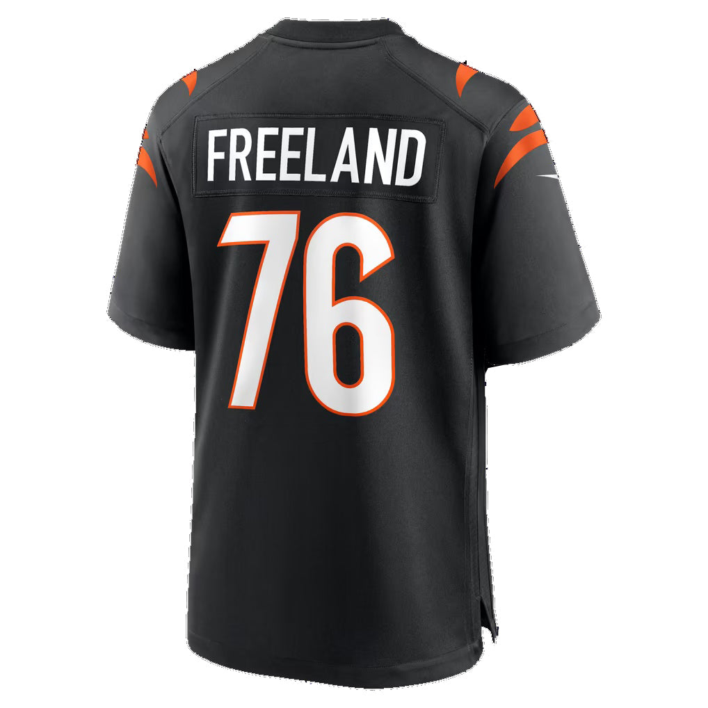 C.Bengals #76 Blake Freeland Black Team Game Football jersey Tomch