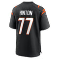 C.Bengals #77 Myles Hinton Black Team Game Football jersey Tomch