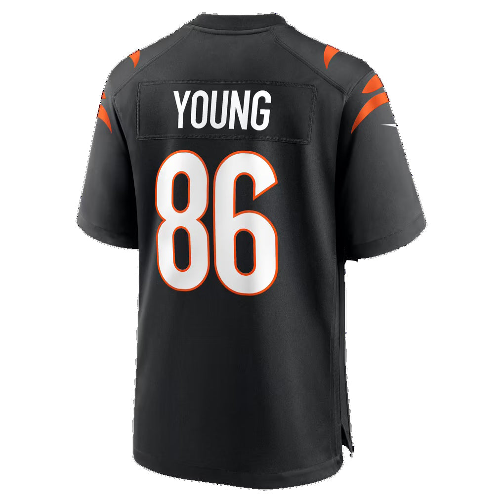 C.Bengals #86 Colbie Young Black Team Game Football jersey Tomch