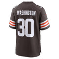 C.Browns #30 Zion Washington Brown Team Game Football jersey Tomch
