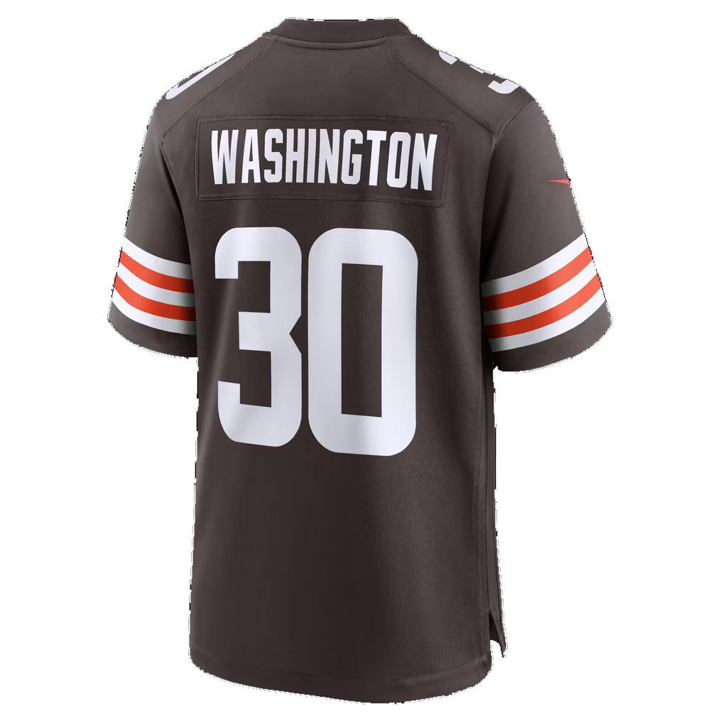 C.Browns #30 Zion Washington Brown Team Game Football jersey Tomch