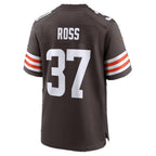 C.Browns #37 D'Angelo Ross Brown Team Game Football jersey Tomch