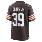 C.Browns #39 Michael Coats Jr. Brown Team Game Football jersey Tomch