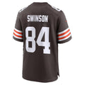 C.Browns #84 Messiah Swinson Brown Team Game Football jersey Tomch