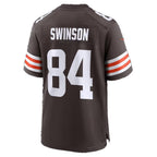 C.Browns #84 Messiah Swinson Brown Team Game Football jersey Tomch