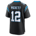 C.Panthers #12 Kenny Pickett Black Team Game Football jersey Tomch