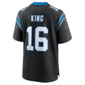C.Panthers #16 Haynes King  Black Team Game Football jersey Tomch