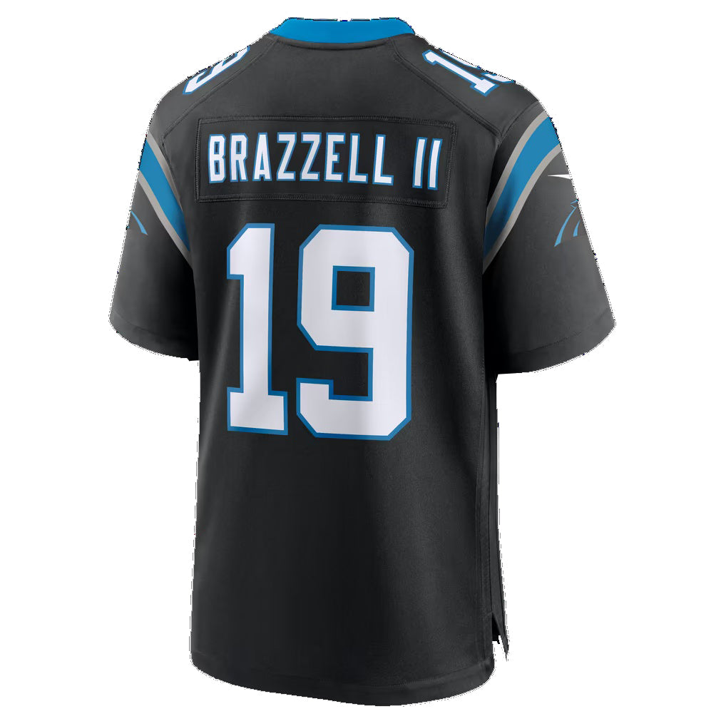C.Panthers #19 Chris Brazzell II Black Team Game Football jersey Tomch