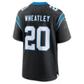 C.Panthers #20 Zakee Wheatley Black Team Game Football jersey Tomch