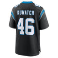 C.Panthers #46 Jackson Kuwatch Black Team Game Football jersey Tomch