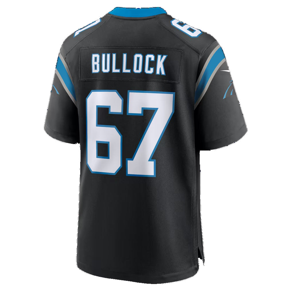 C.Panthers #67 Corey Bullock Black Team Game Football jersey Tomch