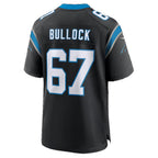 C.Panthers #67 Corey Bullock Black Team Game Football jersey Tomch