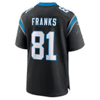 C.Panthers #81 Feleipe Franks Black Team Game Football jersey Tomch