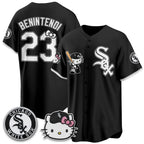 Chicago White Sox #23 Andrew Benintendi Black Tomch Meow KT Vapor Stitched Jersey