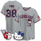 Cleveland Guardians #38 Steven Kwan Gray Tomch Meow KT Vapor Stitched Jersey