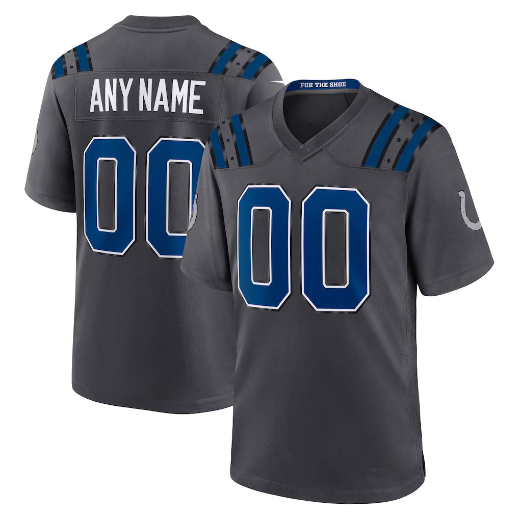 Custom IN.Colts Anthracite 2026 Rivalries Collection Game Jersey Tomch