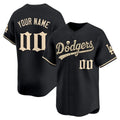 Custom Los Angeles Dodgers Black 'Halloween Mummy Edition' Premier Limited - Stitched Baseball jersey Tomch