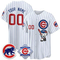 Custom Chicago Cubs Stripes White Tomch Meow KT All Stitched Jersey