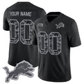 Custom D.Lions Active Player Black Tomch F.U.S.E. 2026 Salute to Service Limited Stitched Jersey