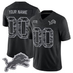 Custom D.Lions Active Player Black Tomch F.U.S.E. 2026 Salute to Service Limited Stitched Jersey