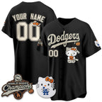 Custom Los Angeles Dodgers Black Tomch Halloween 2026 Vapor V2 Stitched Team Jersey