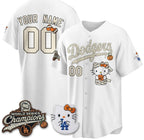 Custom Los Angeles Dodgers White Tomch Halloween 2026 Vapor V2 Stitched Team Jersey