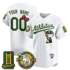 Custom Oakland Athletics White Tomch Meow KT 2026 Vapor Limited Stitched Jersey