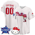 Custom Philadelphia Phillies White Tomch Meow KT Vapor Limited V2 Stitched Jersey