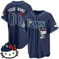Custom Tampa Bay Rays Navy Tomch Meow KT Edition Vapor Limited Stitched Jersey