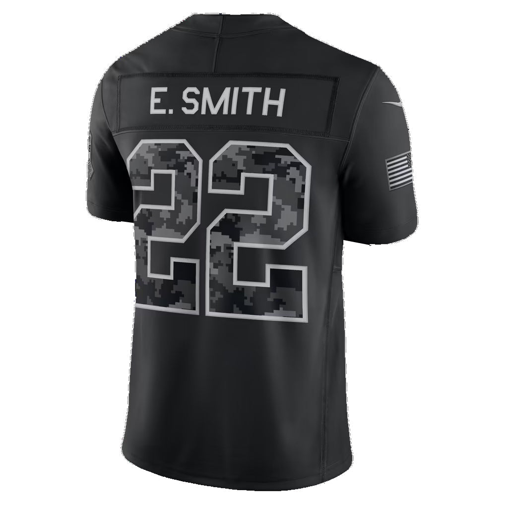 D.Cowboys #22 Emmitt Smith Black 2026 Salute to Service Retired Player Stitched Limited Football jersey Tomch