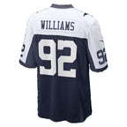 D.Cowboys #92 Quinnen Williams Navy Game Football jersey Tomch