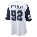 D.Cowboys #92 Quinnen Williams White Game Football jersey Tomch