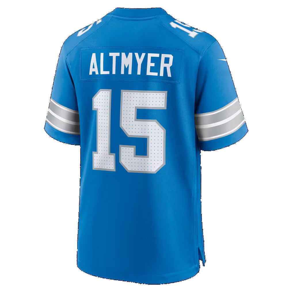 D.Lions #15 Luke Altmyer Blue Team Game Football jersey Tomch