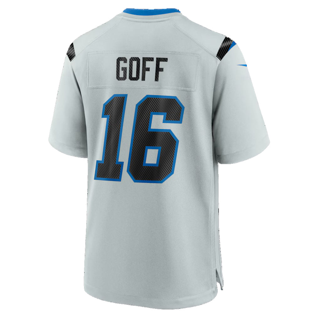 D.Lions #16 Jared Goff Silver 2026 Rivalries Collection Game Jersey Tomch