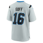 D.Lions #16 Jared Goff Silver 2026 Rivalries Collection Game Jersey Tomch