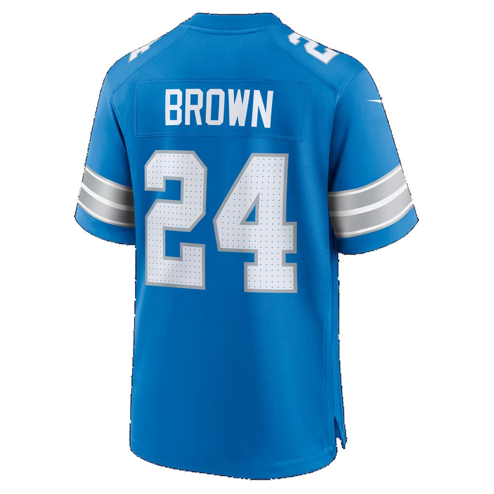 D.Lions #24 Aamaris Brown Blue Team Game Football jersey Tomch
