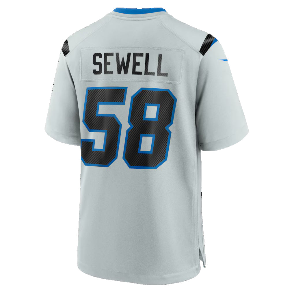 D.Lions #58 Penei Sewell Silver 2026 Rivalries Collection Game Jersey Tomch