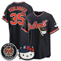 Detroit Tigers #35 Justin Verlander Black Tomch Meow KT Edition Vapor Limited Stitched Jersey