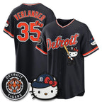 Detroit Tigers #35 Justin Verlander Black Tomch Meow KT Edition Vapor Limited Stitched Jersey