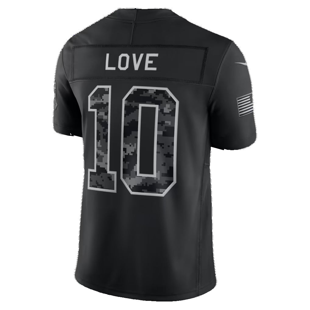 GB.Packers #10 Jordan Love Black 2026 Salute to Service Stitched Limited Football jersey Tomch